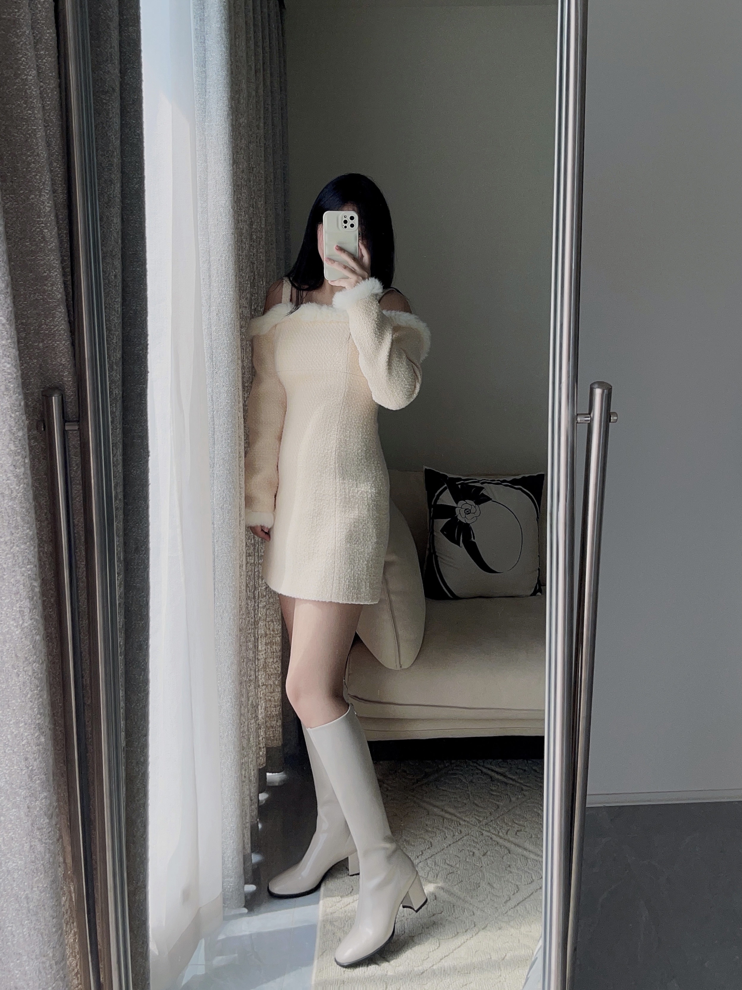 biiya比雅独立工作室 不过膝长筒靴高筒骑士女靴