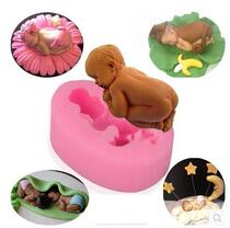 new food-grade silicone mold 3d babyfondant cake decorating