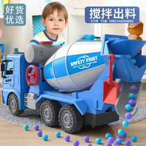 Childrens engineering car cement mixer machine toy large boy concrete tank truck 4 - 2 years old 3 set toy car
