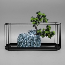 Modern New Chinese Creative Living Room Genguan Ceramic Floral Pendulum-like Flower Arrangement Porcelain Vase Soft Adornment