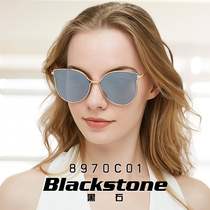 Black Stone sun glasses female 2019 new star with cat eye fashion street shooting polarized sunglasses 8970