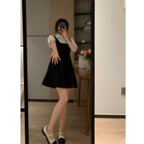 ms sweet end autumn fried street milk sweet princess shirt waist slim strap dress dating little black dress suit