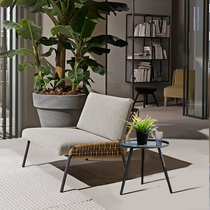 Outdoor sofa creative courtyard patio villa garden balcony rattan chair Nordic model house designer rattan furniture