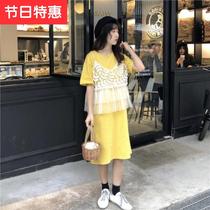 Summer Korean version of long hipster dress 9 dress women knee long dress French niche 2020 new fashion dress