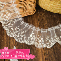 (9 9 yuan optional 3 pieces) pure cotton mesh yarn lace accessories diy loretta skirt hem cuff fabric