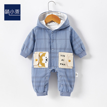 Newborn baby clothes Spring and autumn clothes for 3-9 months Mens baby one-piece clothes 6 women Harvest going out to suit bag fart