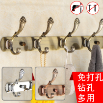 Perforated clothes hangers Cement wall hangers Wall bedroom row childrens room Coat rack storage rack Stainless steel