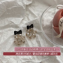 Chaifu studio R48 S925 silver pin Japanese Korean style fresh and simple Joker bow stud earrings