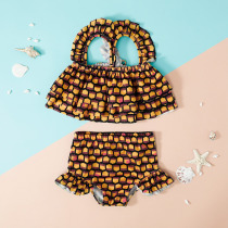 Girls one-piece swimsuit summer dress 2021 new childrens foreign style Mermaid swimsuit split tail swimsuit girl