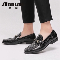 Soybean shoes male leather English business mens shoes dressed shoes shoes pointed shoes men summer casual shoes