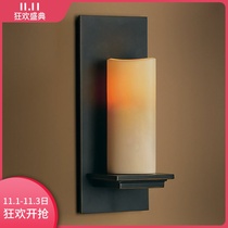 American retro minimalist candle wall lamp modern new Chinese aisle mirror headlight bedroom living room background light