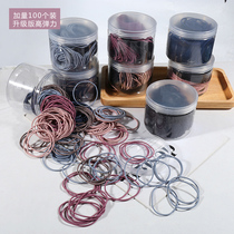  Korean black hair rope childrens hair tie rubber band girls do not hurt hair hair ring High elastic head tie rope girls hair accessories