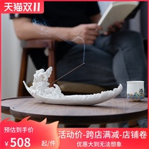 Hongshan home decoration ornaments insert incense ornaments Zen desktop decoration thread sandalwood agarwood