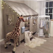 ins explosion simulation giraffe doll can stand plush toy window display Christmas gifts for children