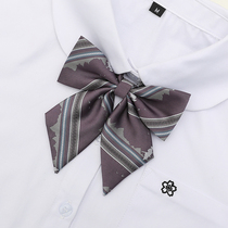 (Plowing) Cultivation of the Battlefield Purple Ensemble Original College Wind Accessories Flat Corner Small Plums JK Uniform Collar women