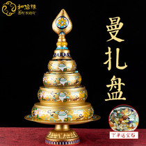 Tibetan polished imitation view Thai blue eight auspicious for Vermanza disc repair pan Mancha Romanda disc gold blue red