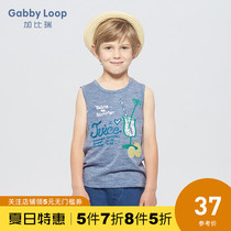 Gabriel childrens clothing summer clothes new boys casual breathable simple sleeveless vest