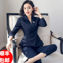 Autumn and winter professional temperament suit suit female chairman formal 2021 new high-end fashion business work clothes tide