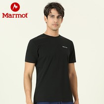 Marmot Marmot Marmot new summer outdoor cotton short sleeve T-shirt fashion multi-color printing moisture wicking and breathable