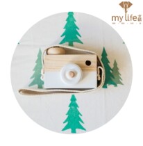 ins explosive Red original wooden camera toy creative decoration neck hanging childrens toys photo props decoration ornaments