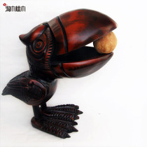 Chinese creative animal desktop ornaments Peach wood handmade wood carving storage box Housewarming wedding gift home decorations