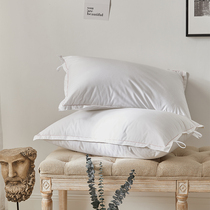Pure White Brief Yoyo Full Cotton Jet Hotel Plume Suede Pillow 5 Stars Hotel Guesthouse Pillow Core