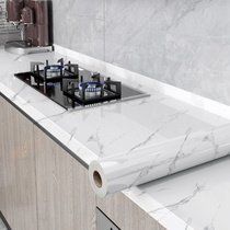 Kitchen countertop sticker oil-proof high-temperature thick anti-hot waterproof sticker cabinet stove refurbished marble film