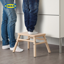 IKEA IKEA IKEA VILTO Velto step foot stool modern Nordic solid wood birch footrest stool bathroom stool