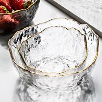 Day Style Housewives Phnom Penh Heat Resistant Glass Bowl Home Soup Bowl Salad Bowl with large size soup basin reliquette Golden Crystal Bowl