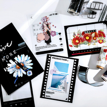 Lets collage PET Korean ins style movie frame transparent account decoration material card mobile phone case decoration