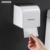 Anmon toilet wall-mounted non-perforated tissue box bathroom tissue box toilet waterproof roll carton