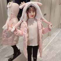  Girls  cotton clothing winter jacket 2020 winter new Western style Christmas childrens clothing quilted jacket childrens down cotton jacket thickened