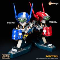 Kidslogic Robotech Battlestar 1 8 VF-1J Red and blue lovers machine mechanical bust