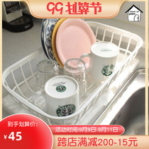 Spot Japanese imported kitchen drain basket dishes tableware vegetables and fruits storage basket household drain rack