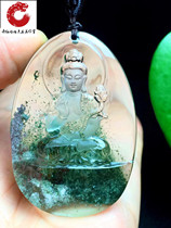 Natural Green Ghost Pendant Pendant This Life Buddha Polypon Basin Thousands Layers Mountain Gold Character Tower Water Drop Guanyin Malleover Men And Women