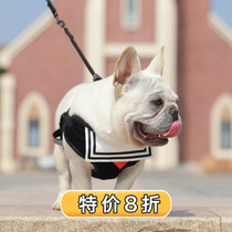 Farhopper Traction Rope Nursing Chest Vest Dog Kitty Cute Student Navy Wind Teddy Small & Medium Dog Walk Dog Chain