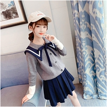 Next win girl sweater cardigan College Style Autumn suit 21 New jk uniform skirt