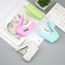 Morningless Stapler Stapler Students use Mini Portable Needless Stapler Small Non-Needle Needle Stationery Handheld Small Cute Modeling Office Stationery 92817