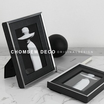 Simple modern light luxury photo frame desktop creative decoration 6 inch 7 inch 10 inch metal frame decoration overall decoration