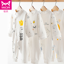 Cat man baby jumpsuit spring and autumn newborn baby long sleeve climbing suit newborn baby clothes underwear