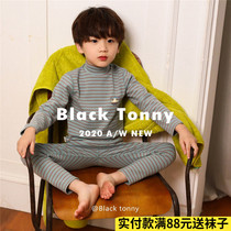 20 winter models small black Tony Shu velvet underwear thickened boys childrens home clothes pure cotton small black Tony autumn clothes autumn pants