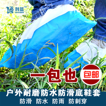  Disposable shoe cover extra thick waterproof breathable wear-resistant non-slip bottom non-woven coating repeated use on outdoor construction sites