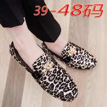 BAO WELN Mens shoes Trend 2022 Summer beans Beans Shoes Genuine Leather Spirit Little Guys Casual Leather Shoes Men Shoes Shoes foot One foot pedal