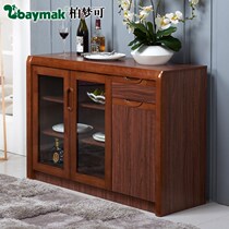 Solid wood dining side cabinet Cupboard Cupboard Locker tea Water cabinet Living room Modern minimalist Bowl Kitchen Cabinet Kitchen Cabinet Side Cabinet