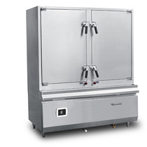Electromagnetic steaming cabinet all stainless steel high power steamer hotel rear kitchen double door electric seafood steaming cabinet