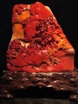 Shoushan stone National Stone collectible grade Northern Laos Tianhuang office entrance Lucky gift multicolored custom carving