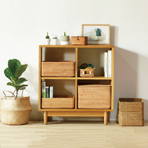 Imported handmade creative vines Woven Containing Basket of overlapping Toys Snack Debris containing basket with lid clothes storage compartment