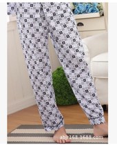 Summer mens pajama trousers thin casual home pants cotton loose comfortable large size spring and autumn mens pajama pants