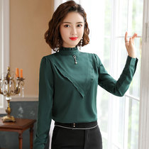 Spring and Autumn White Shirt Women Long Sleeve Student Shirt Overwear Dress Large Size Women Korean Edition ol Professional Set
