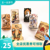 Gansu Dunhuang Specialty Gift Tourism Souvenir Mobile Phone Bracket Mogao Grottoes Mural Tabletop Pendulum wood